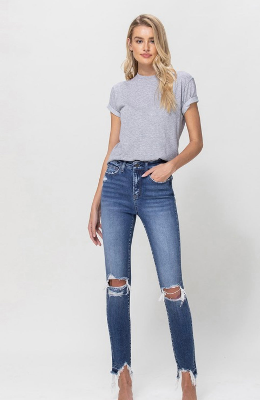 High rise | Ankle skinny jeans